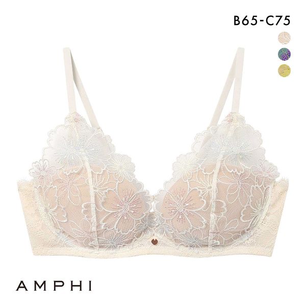 アンフィ ブラレット ブラジャー やさしくフィットする軽いつけごこち BC 3/4カップ AMPHI BYL300