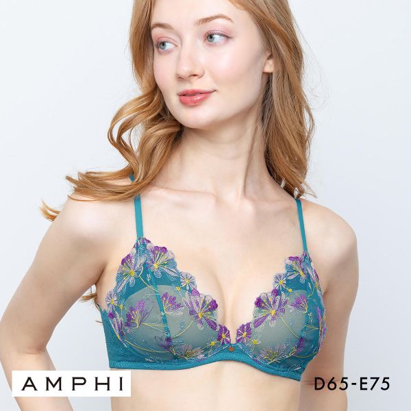 アンフィ ブラレット ブラジャー やさしくフィットする軽いつけごこち DE 3/4カップ AMPHI BYL300 大きいサイズ