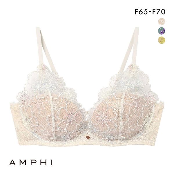 アンフィ ブラレット ブラジャー やさしくフィットする軽いつけごこち F AMPHI BYL300 大きいサイズ