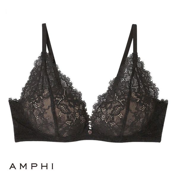 アンフィ AMPHI ブラレット やさしくフィットする軽いつけごこち 3/4カップブラ ブラジャー F BZM329 大きいサイズ 単品