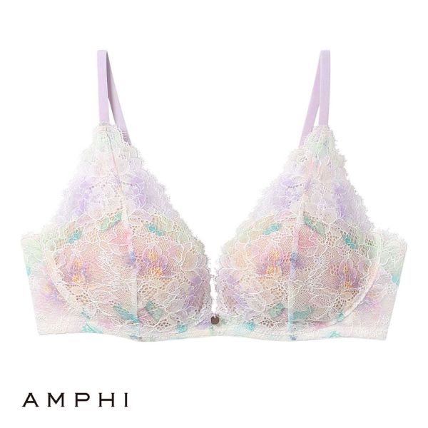 アンフィ AMPHI ブラレット やさしくフィットする軽いつけごこち 3/4カップブラ ブラジャー F BZM329 大きいサイズ 単品
