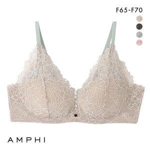 アンフィ AMPHI ブラレット やさしくフィットする軽いつけごこち 3/4カップブラ ブラジャー F BZM329 大きいサイズ 単品