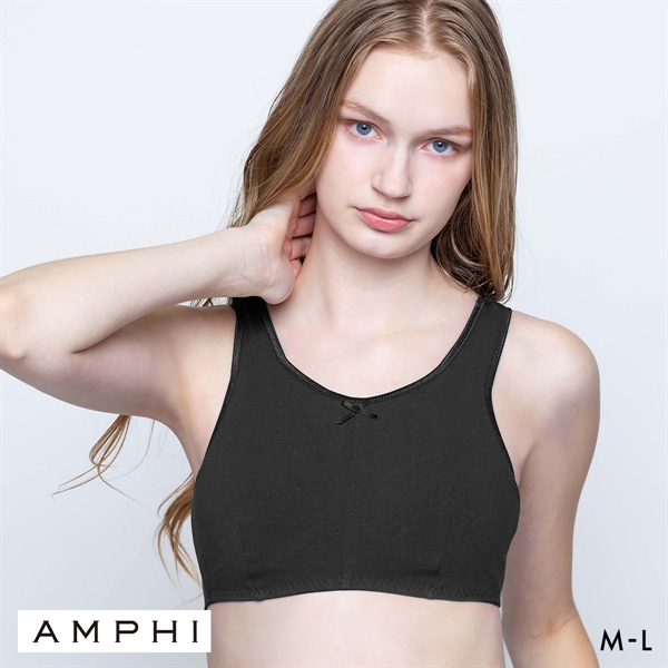 アンフィ ナイトアップブラ ノンワイヤー ブラジャー ナイトブラ ML 無地 AMPHI Night Up Bra