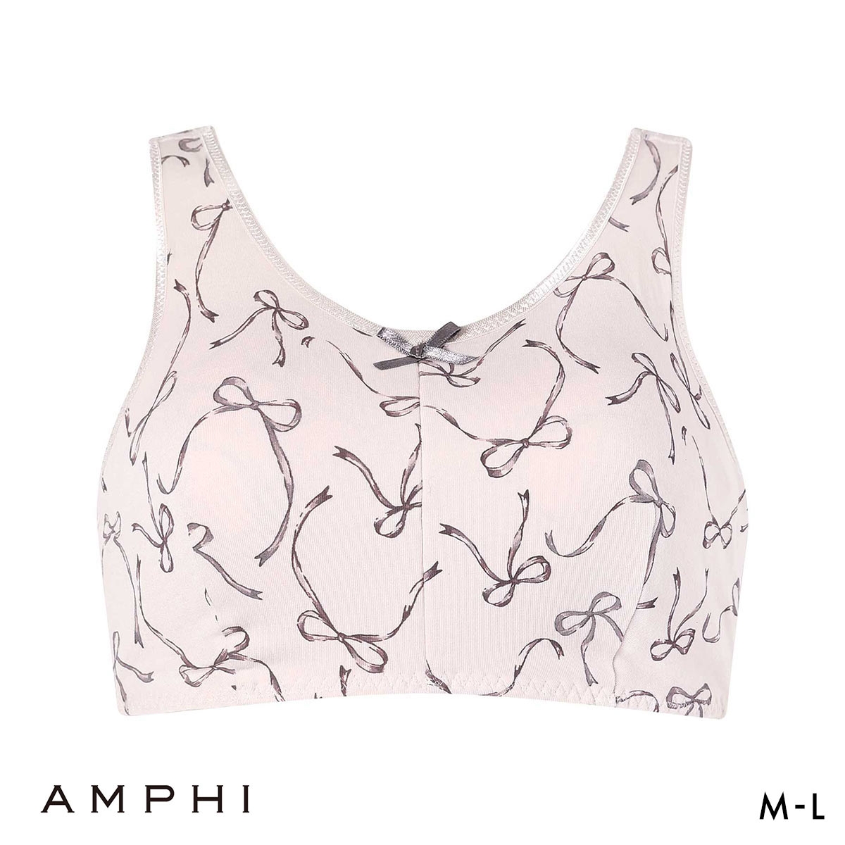 アンフィ ナイトアップブラ ノンワイヤー ブラジャー ナイトブラ ML 花柄 AMPHI Night Up Bra(PI-ピンク-M)
