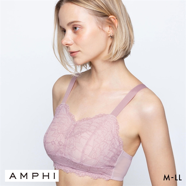 アンフィ ナイトアップブラ レーシィ ノンワイヤー ブラジャー ナイトブラ AMPHI Night Up Bra Lacy