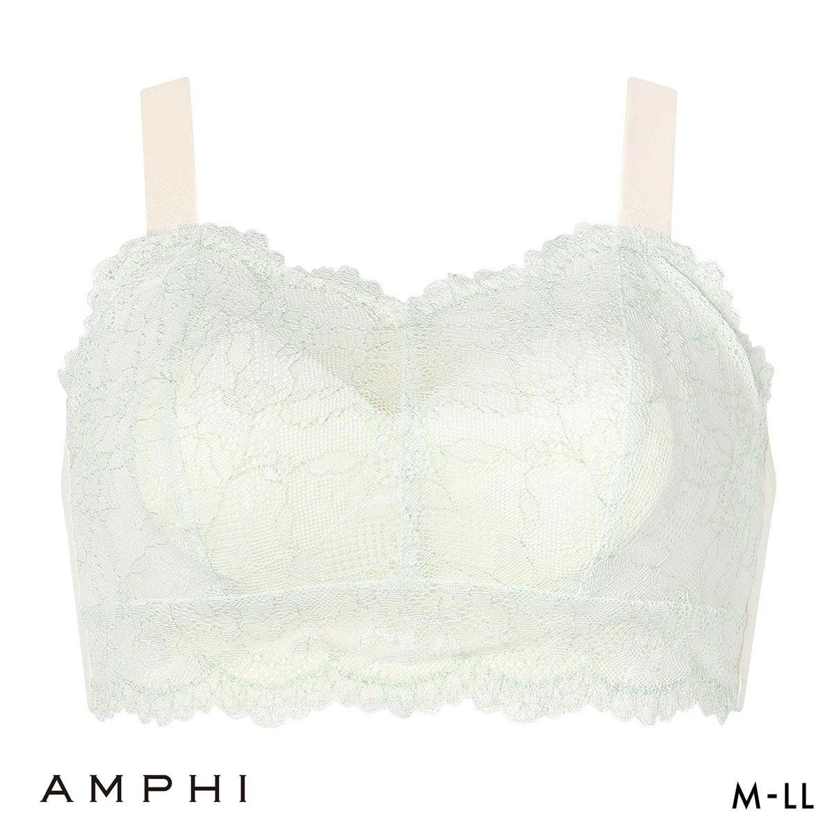 アンフィ ナイトアップブラ レーシィ ノンワイヤー ブラジャー ナイトブラ AMPHI Night Up Bra Lacy(MI-ミント-M(UB-))