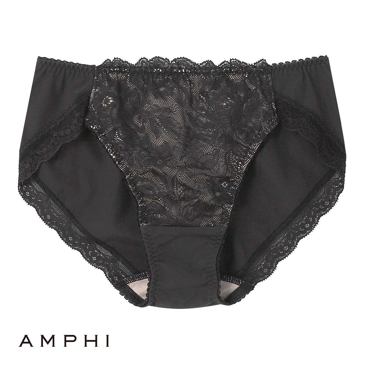アンフィ AMPHI グラマリッチ ペアショーツ BBJ301シリーズ 単品(BK-ブラック-M)