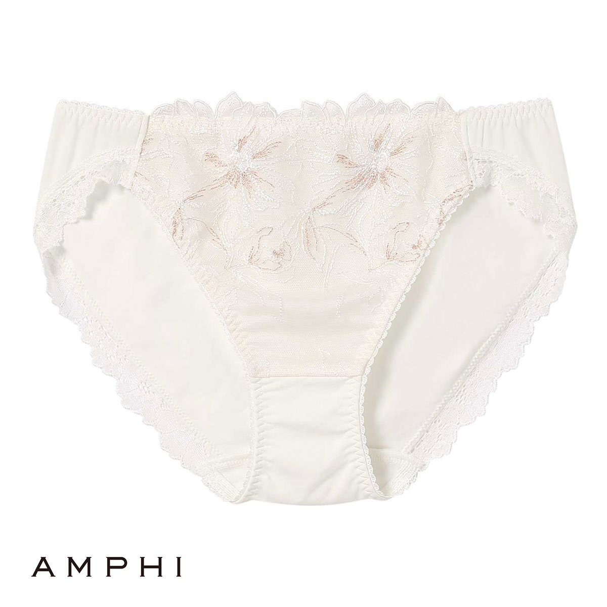アンフィ AMPHI ホールドデイブラ Hold Day Bra ペアショーツ ノーマル BBJ304シリーズ PBJ104 WEB限定 単品(IV-アイボリー-M)