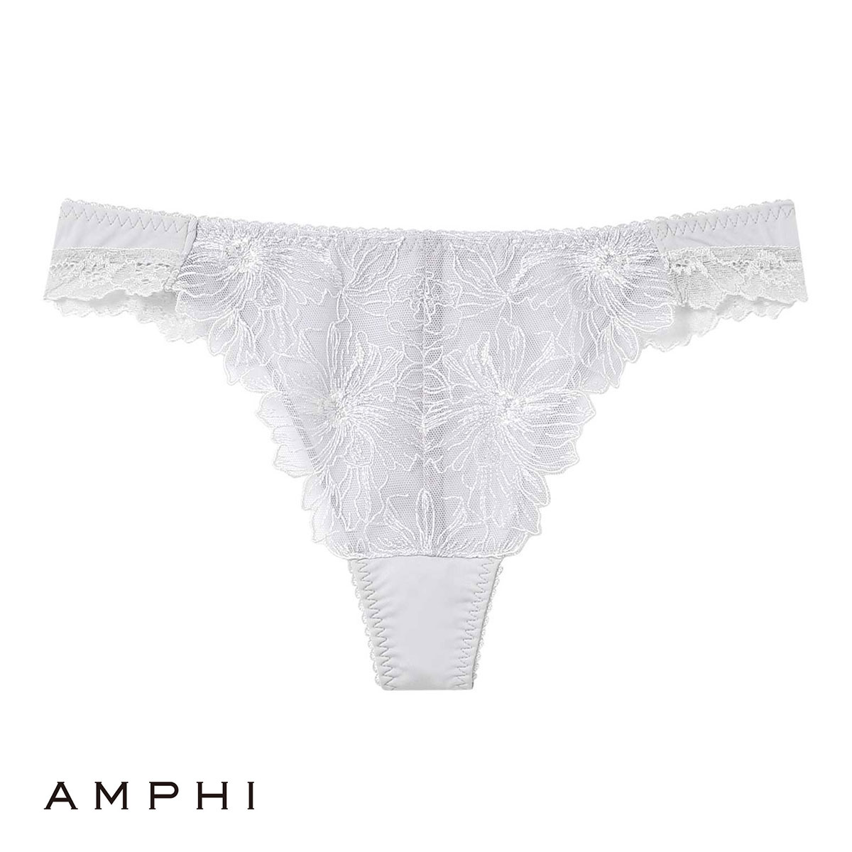 アンフィ AMPHI ホールドデイブラ Hold Day Bra Tバックショーツ ソング BBJ304シリーズ PBJ504 WEB限定 単品(PU-パープル-M)