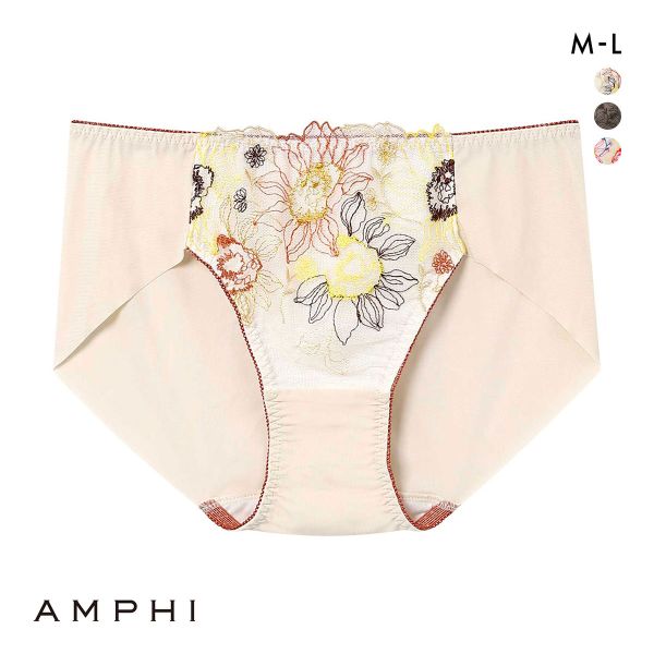 アンフィ さらっと快適、夏ブラ ペアショーツ ノーマル ML BLH304シリーズ AMPHI