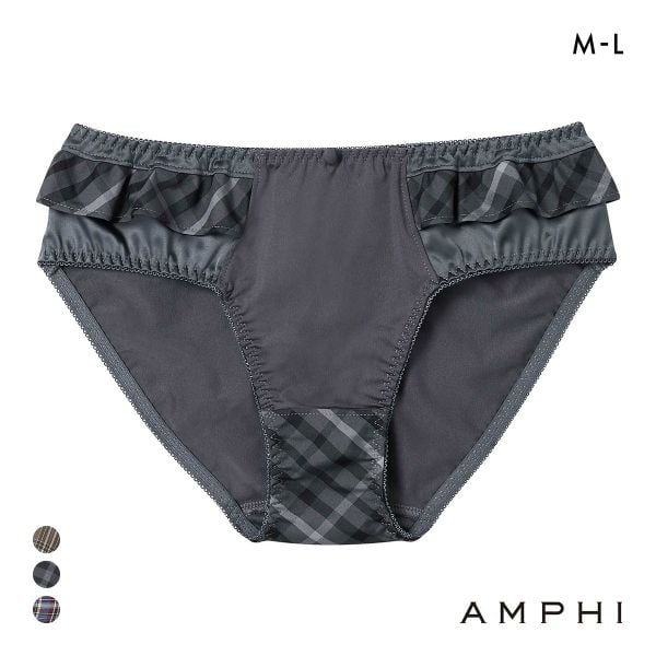 アンフィ ペアショーツ ノーマル ML BLH309シリーズ チェック柄 AMPHI