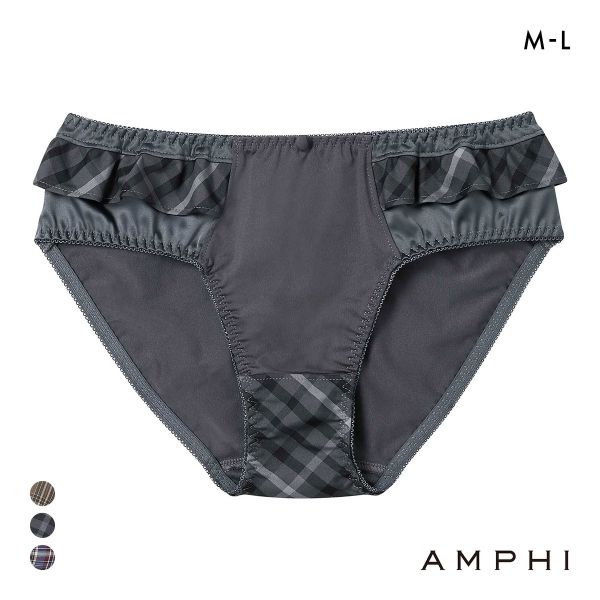 アンフィ ペアショーツ ノーマル ML BLH309シリーズ チェック柄 AMPHI