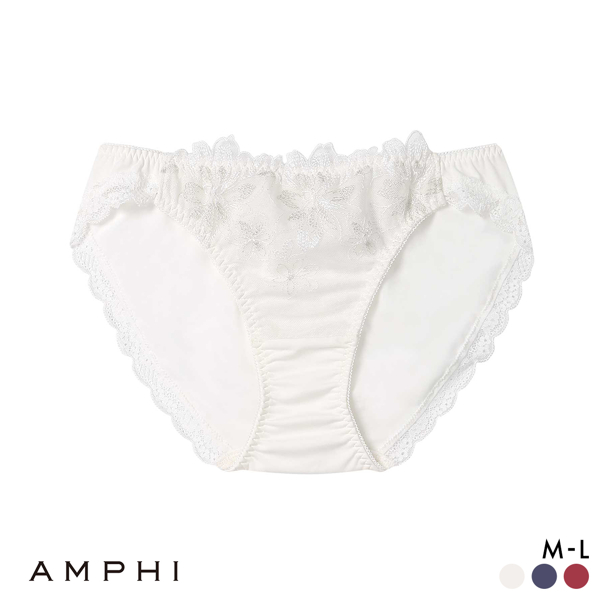 アンフィ ペアショーツ ノーマル ML PLH111 BLH311シリーズ AMPHI(WH-ホワイト-M)