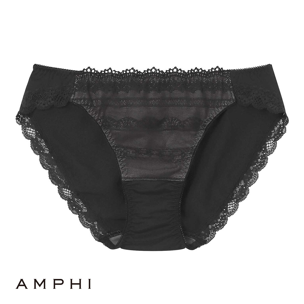 アンフィ AMPHI L字ワイヤーブラ ペアショーツ ノーマル BLH395シリーズ PLH195 単品(BK-ブラック-M)