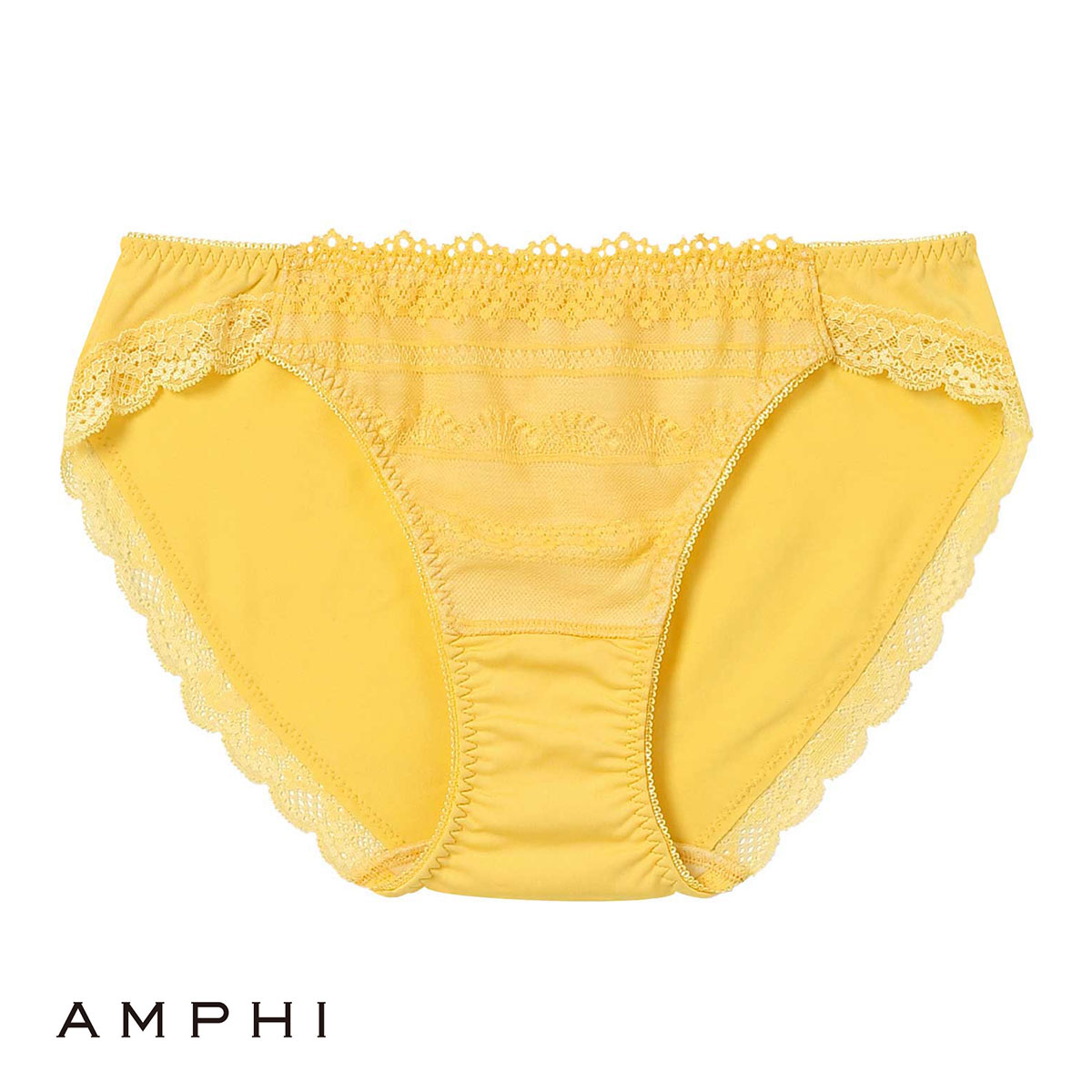 アンフィ AMPHI L字ワイヤーブラ ペアショーツ ノーマル BLH395シリーズ PLH195 単品(YE-イエロー-M)