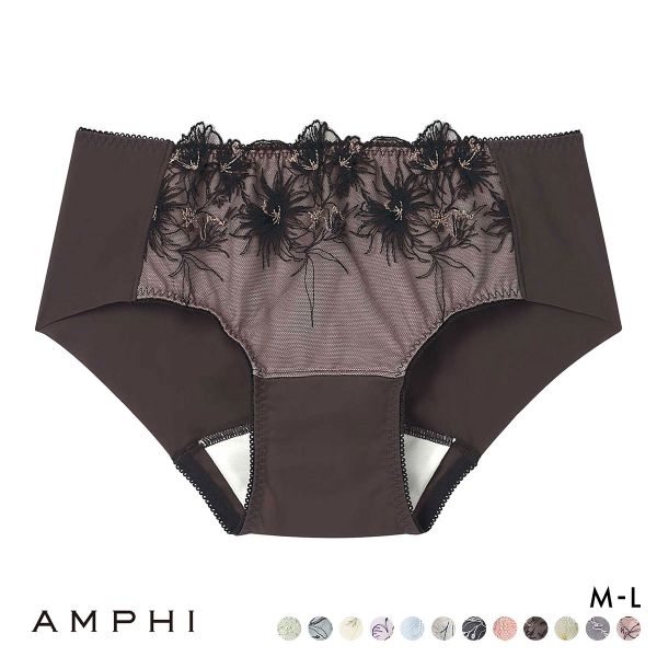 アンフィ AMPHI ブラジェニック BRAGENIC 脇高細見えタイプ ペア サニタリーショーツ 羽付きナプキン対応 BMI353シリーズ PMI053 ML 単品