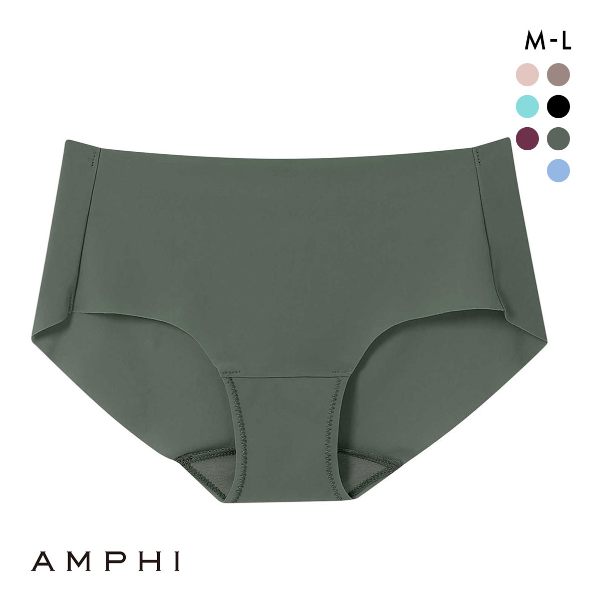 アンフィ NAILS INC×AMPHI ブラジェニック ペアショーツ スタンダード ひびきにくい 吸汗速乾 BMI245シリーズ(KH-カーキ-M)