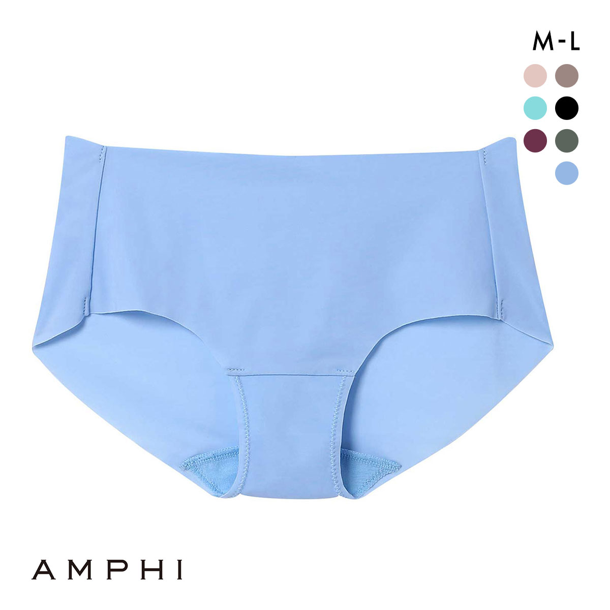 アンフィ NAILS INC×AMPHI ブラジェニック ペアショーツ スタンダード ひびきにくい 吸汗速乾 BMI245シリーズ(BU-ブルー-M)