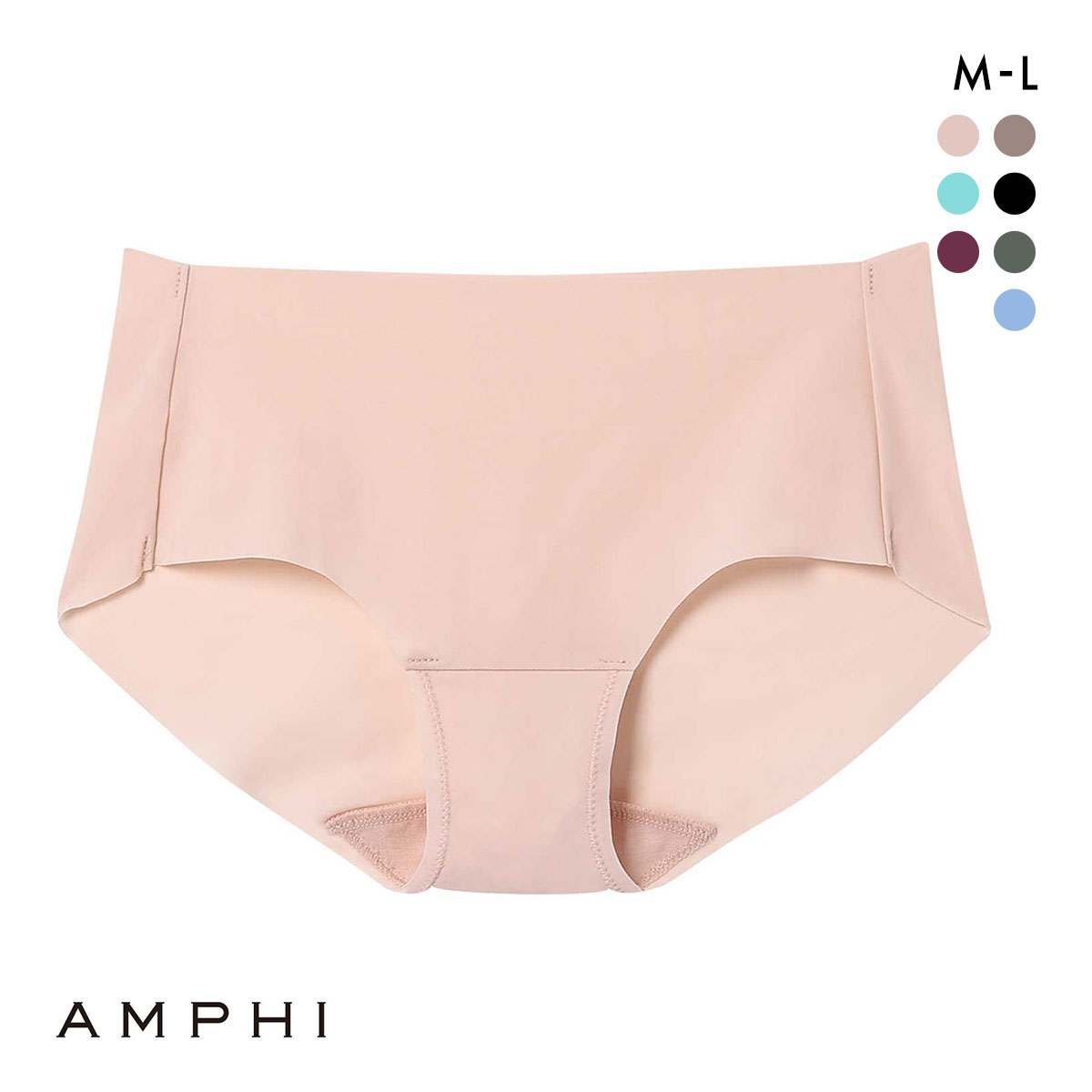 アンフィ NAILS INC×AMPHI ブラジェニック ペアショーツ スタンダード ひびきにくい 吸汗速乾 BMI245シリーズ(PI-ピンク-M)