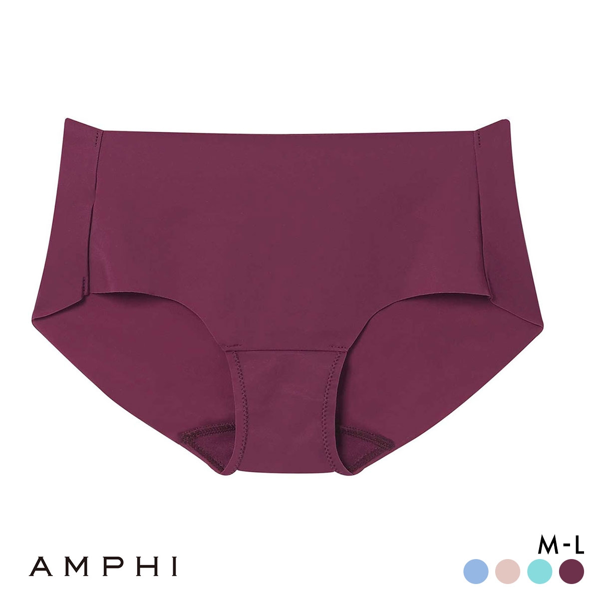アンフィ NAILS INC×AMPHI ブラジェニック ペアショーツ スタンダード ひびきにくい 吸汗速乾 BMI245シリーズ(WI-ワイン-M)