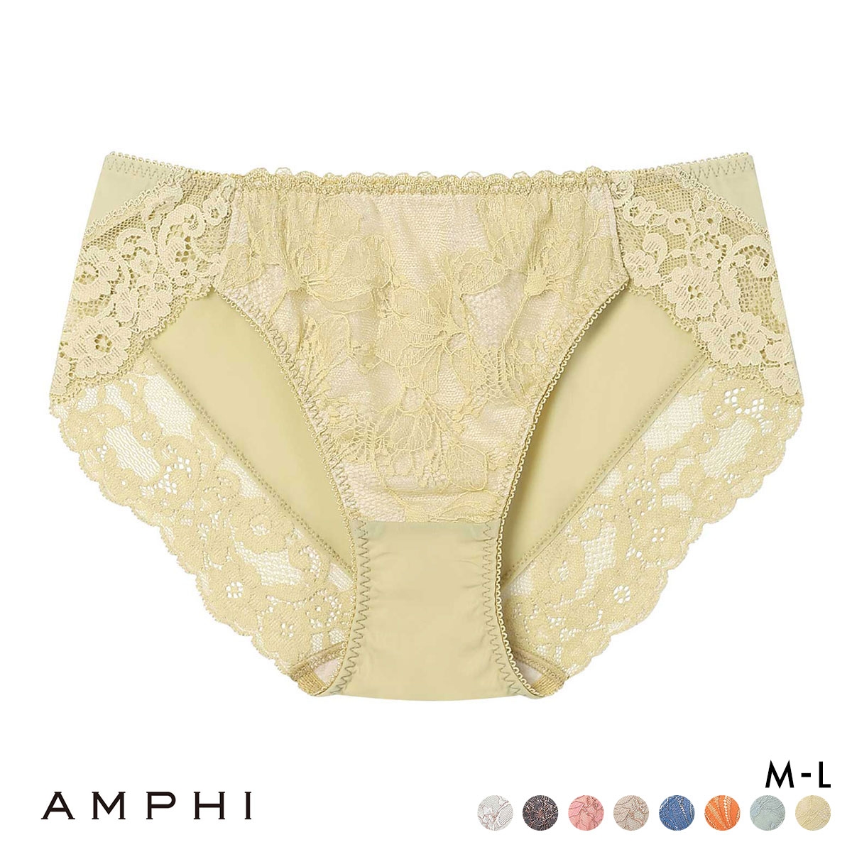 アンフィ SPRiNG×AMPHI ブラジェニック ペアショーツ BMI448シリーズ ML AMPHI BRAGENIC(YE-イエロー-M)