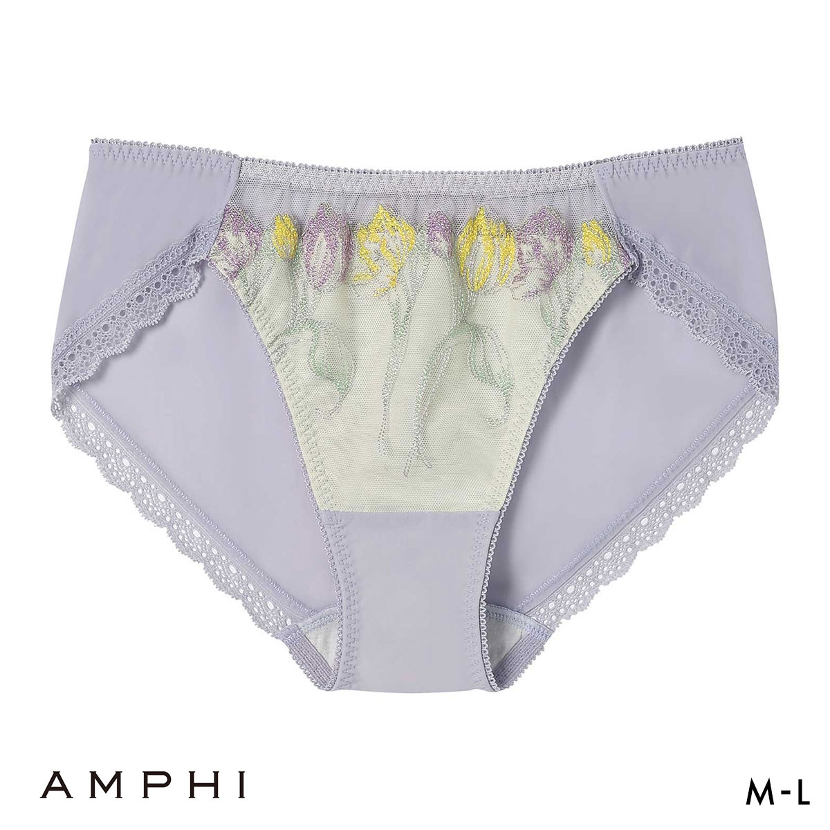 アンフィsweet×AMPHI ブラジェニック BRAGENIC 脇高細見えタイプ ペアショーツ スタンダード ショーツ BMI353シリーズ PMI153 単品(PUG-パープルグレー-M)