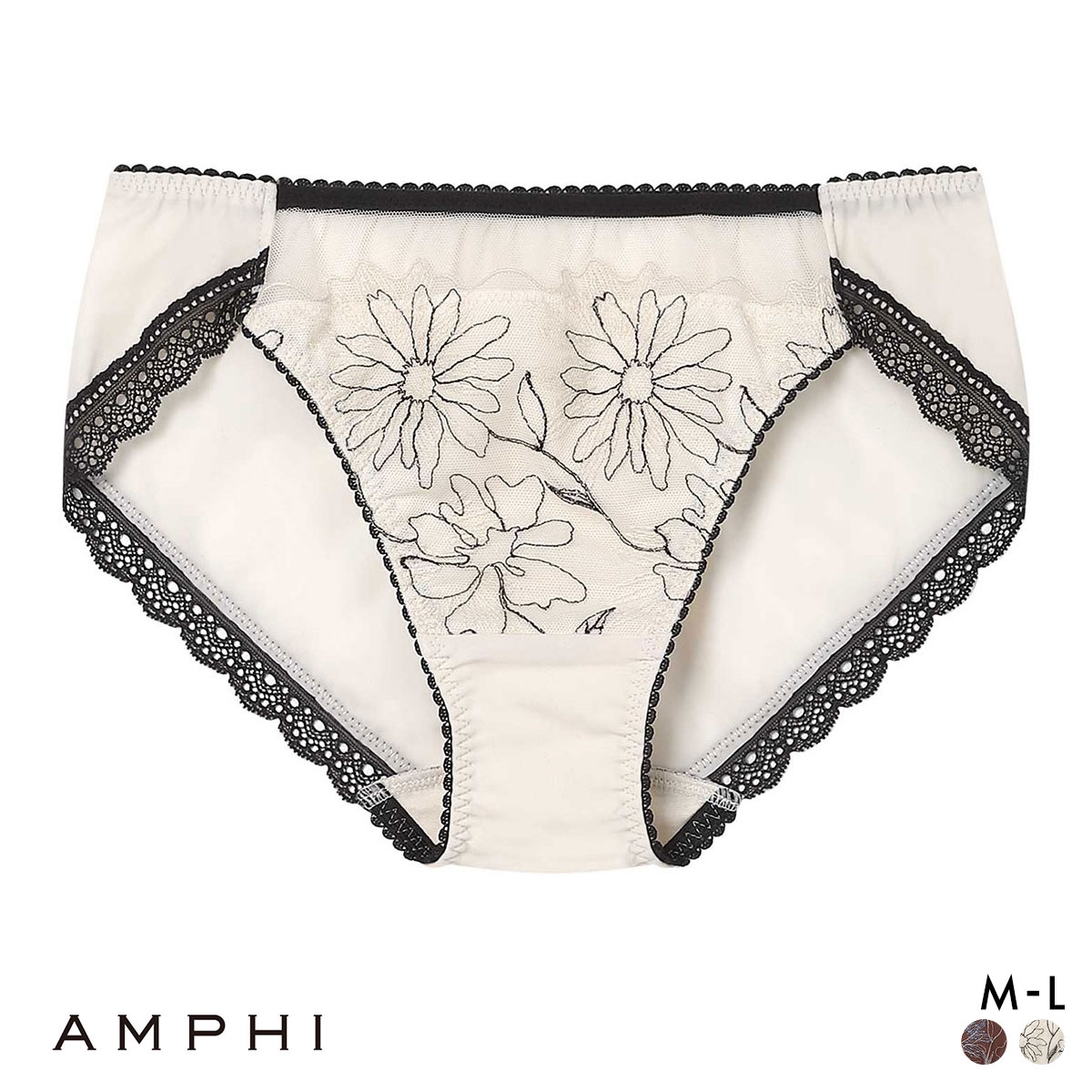 アンフィ otona MUSE×AMPHI ブラジェニック ぴたっとフィットタイプ ペアショーツ スタンダード ショーツ BMI257シリーズ PMI157 AMPHI BRAGENIC(IV-アイボリー-M)