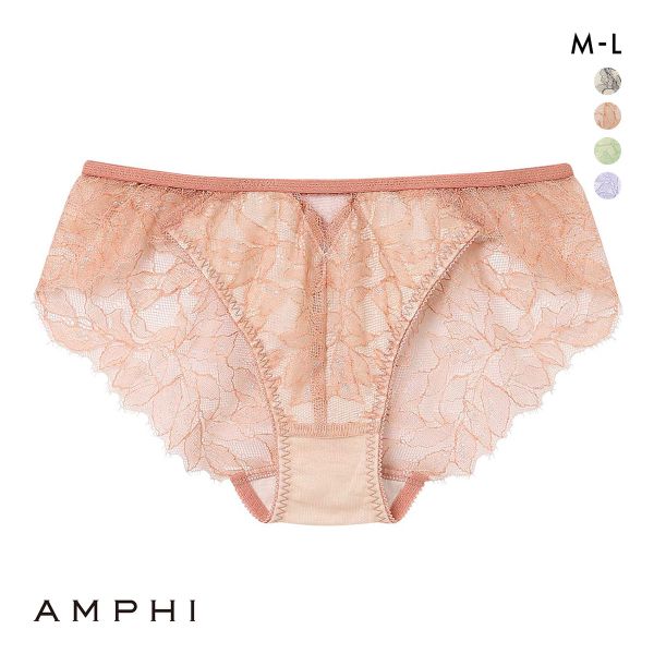 アンフィ ブラジェニック 脇高細見えタイプ ペアショーツ バックレース BMI355シリーズ AMPHI BRAGENIC