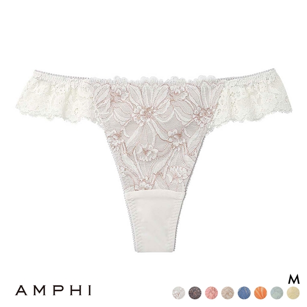 アンフィ SPRiNG×AMPHI ブラジェニック Tバックショーツ ソング BMI448シリーズ AMPHI BRAGENIC(IV-アイボリー-M)
