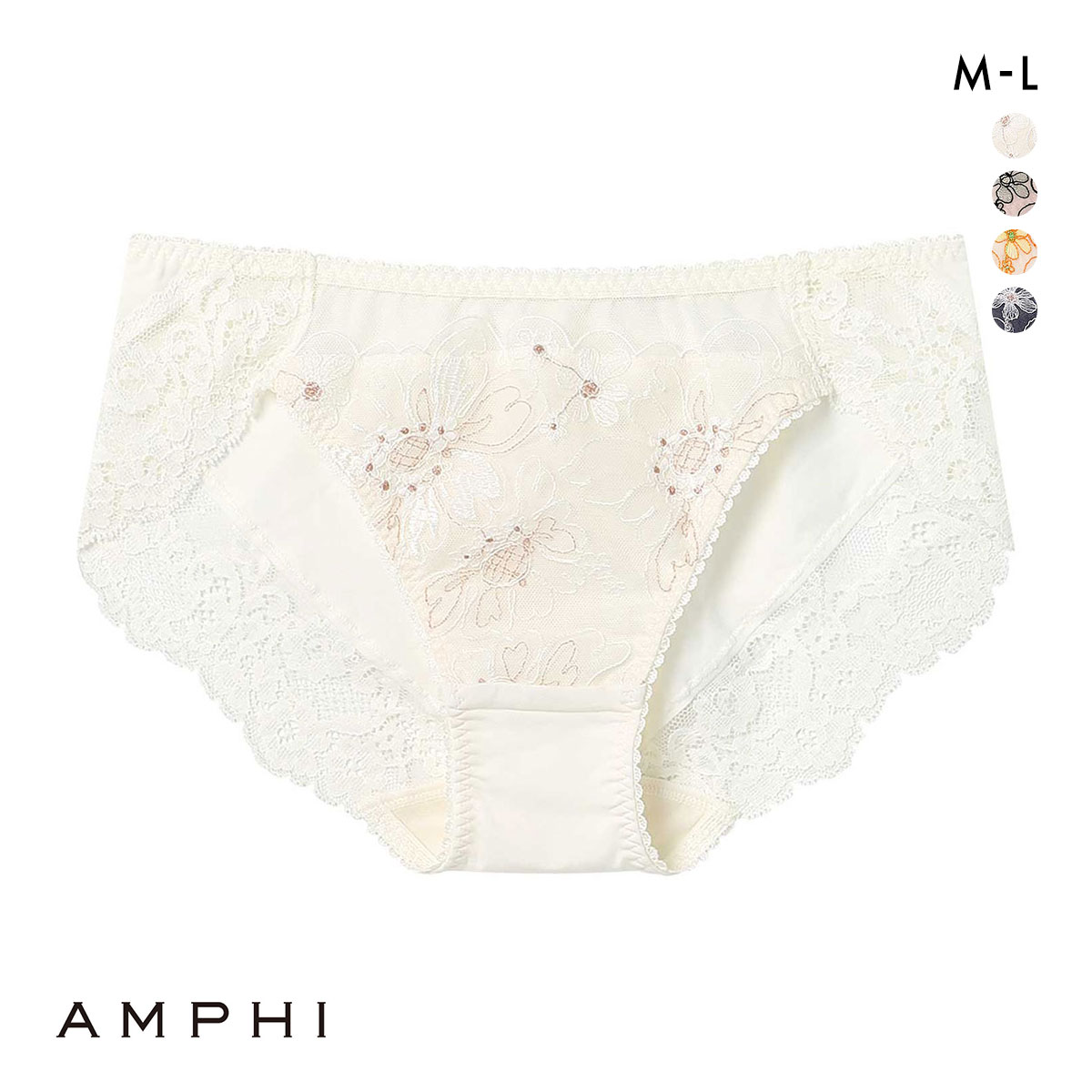 アンフィ スタイリストフォーユー ペアショーツ ノーマル BOG306シリーズ ML AMPHI stylist 4U(WH-ホワイト-M)