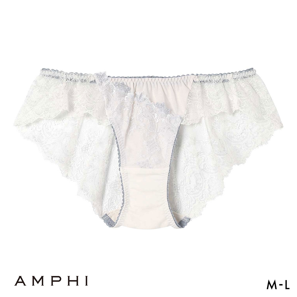 アンフィ スタイリストフォーユー ペアショーツ バックレース ML BOG313シリーズ POG213 AMPHI stylist 4U(WH-ホワイト-M)