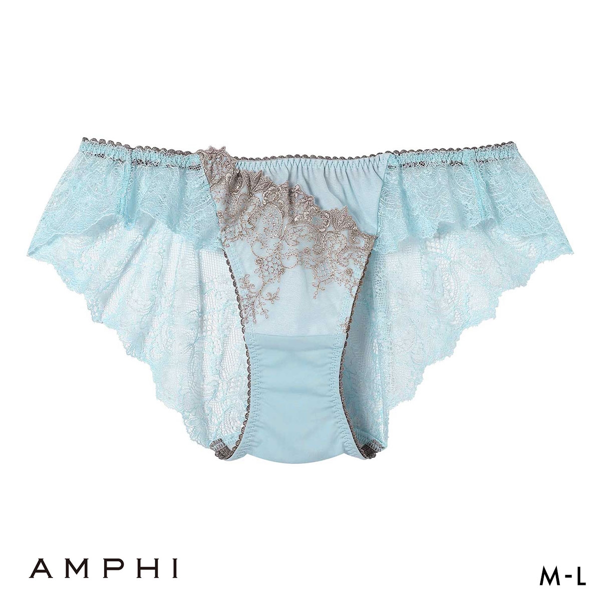 アンフィ スタイリストフォーユー ペアショーツ バックレース ML BOG313シリーズ POG213 AMPHI stylist 4U(TU-ターコイズ-M)