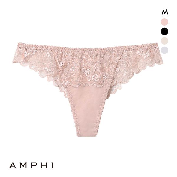 アンフィ ペアショーツ Tバックショーツ BOG305シリーズ バックレース M AMPHI