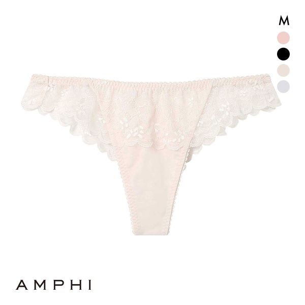アンフィ ペアショーツ Tバックショーツ BOG305シリーズ バックレース M AMPHI