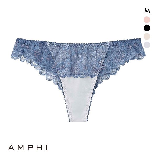 アンフィ ペアショーツ Tバックショーツ BOG305シリーズ バックレース M AMPHI