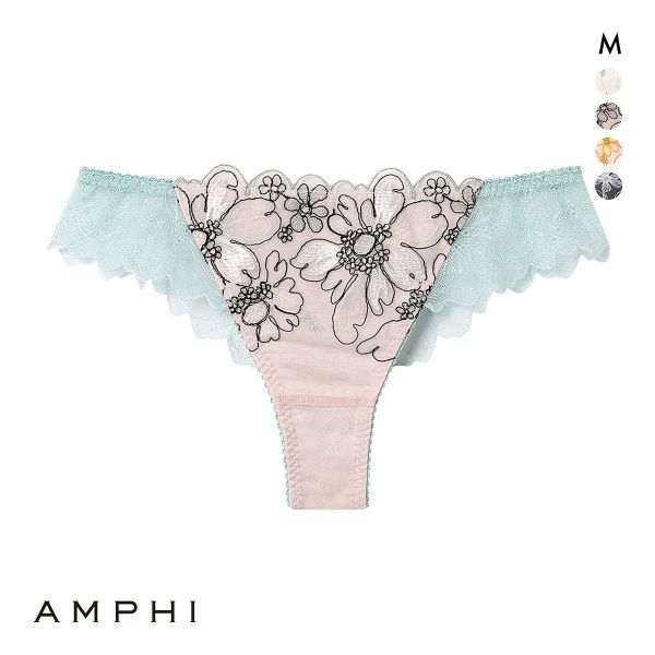 アンフィ スタイリストフォーユー Tバックショーツ ソング バックレース BOG306シリーズ M AMPHI stylist 4U