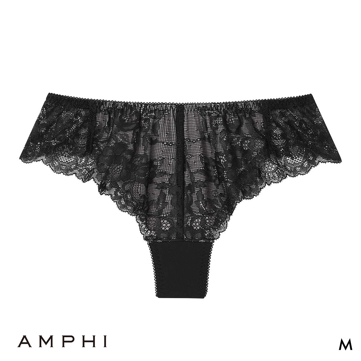 アンフィ スタイリストフォーユー Tバックショーツ ソング バックレース BOG318シリーズ POG518 下着 AMPHI stylist 4U(BK-ブラック-M)