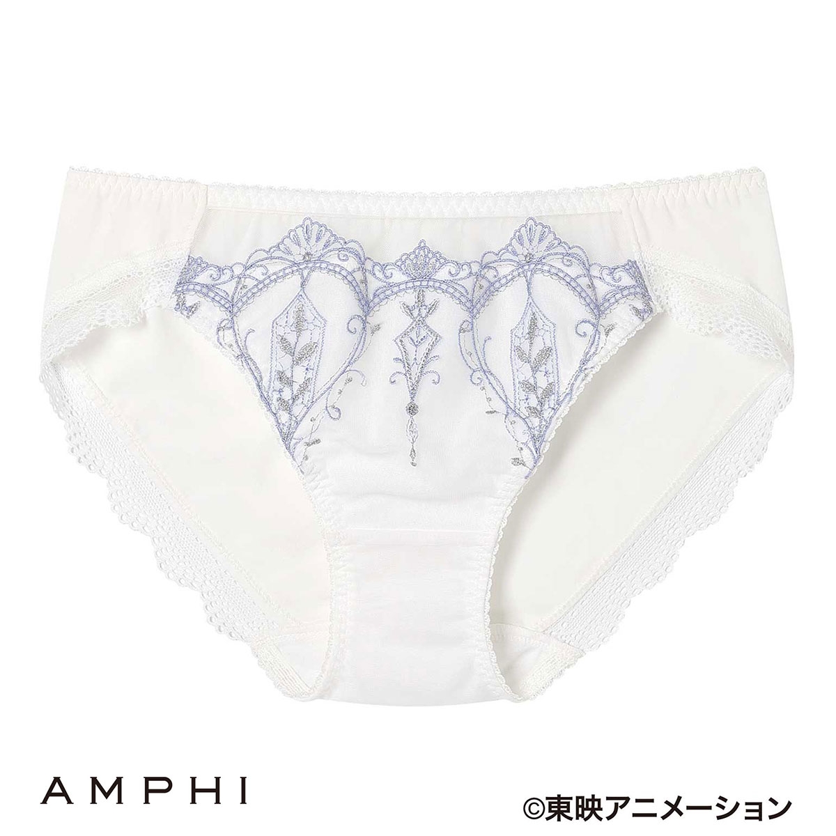アンフィ ふたりはプリキュア×AMPHI グラマリッチ ペアショーツ ノーマル PYJ114 BYJ314シリーズ 下着 AMPHI(WH-ホワイト-M)