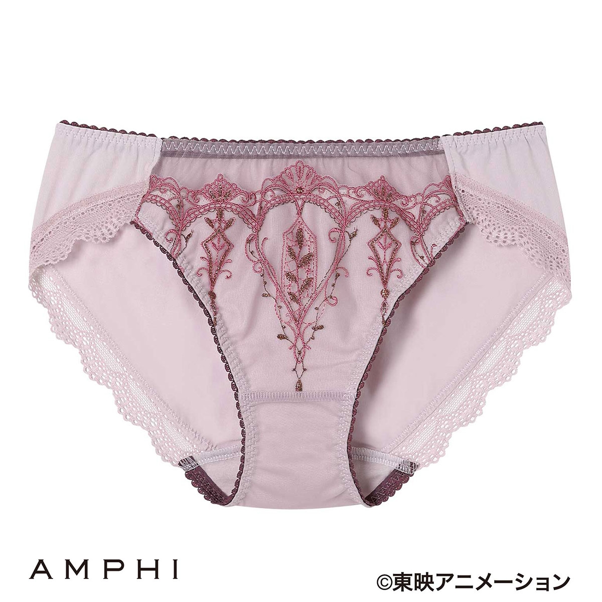 アンフィ ふたりはプリキュア×AMPHI グラマリッチ ペアショーツ ノーマル PYJ114 BYJ314シリーズ 下着 AMPHI(PI-ピンク-M)