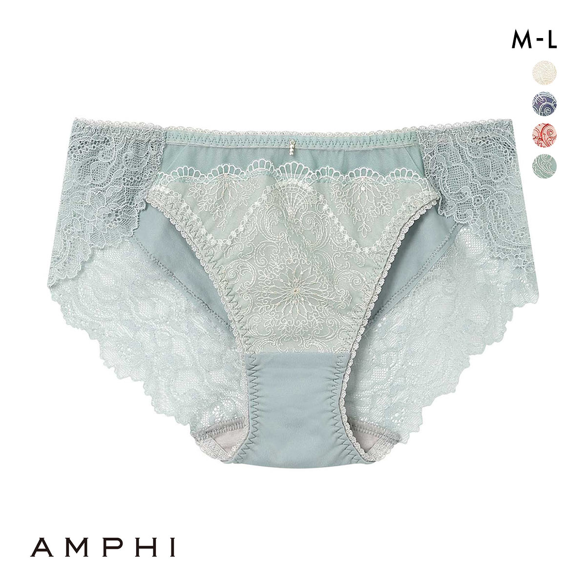 アンフィ グラマリッチ ペアショーツ ノーマル BYJ698シリーズ ML AMPHI(TU-ターコイズ-M)