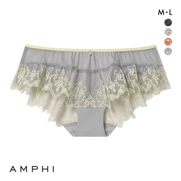アンフィ ホールドデイブラ ペアショーツ バックレース ML BYJ301シリーズ AMPHI Hold Day Bra