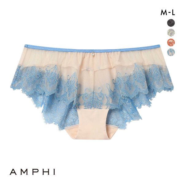 アンフィ ホールドデイブラ ペアショーツ バックレース ML BYJ301シリーズ AMPHI Hold Day Bra