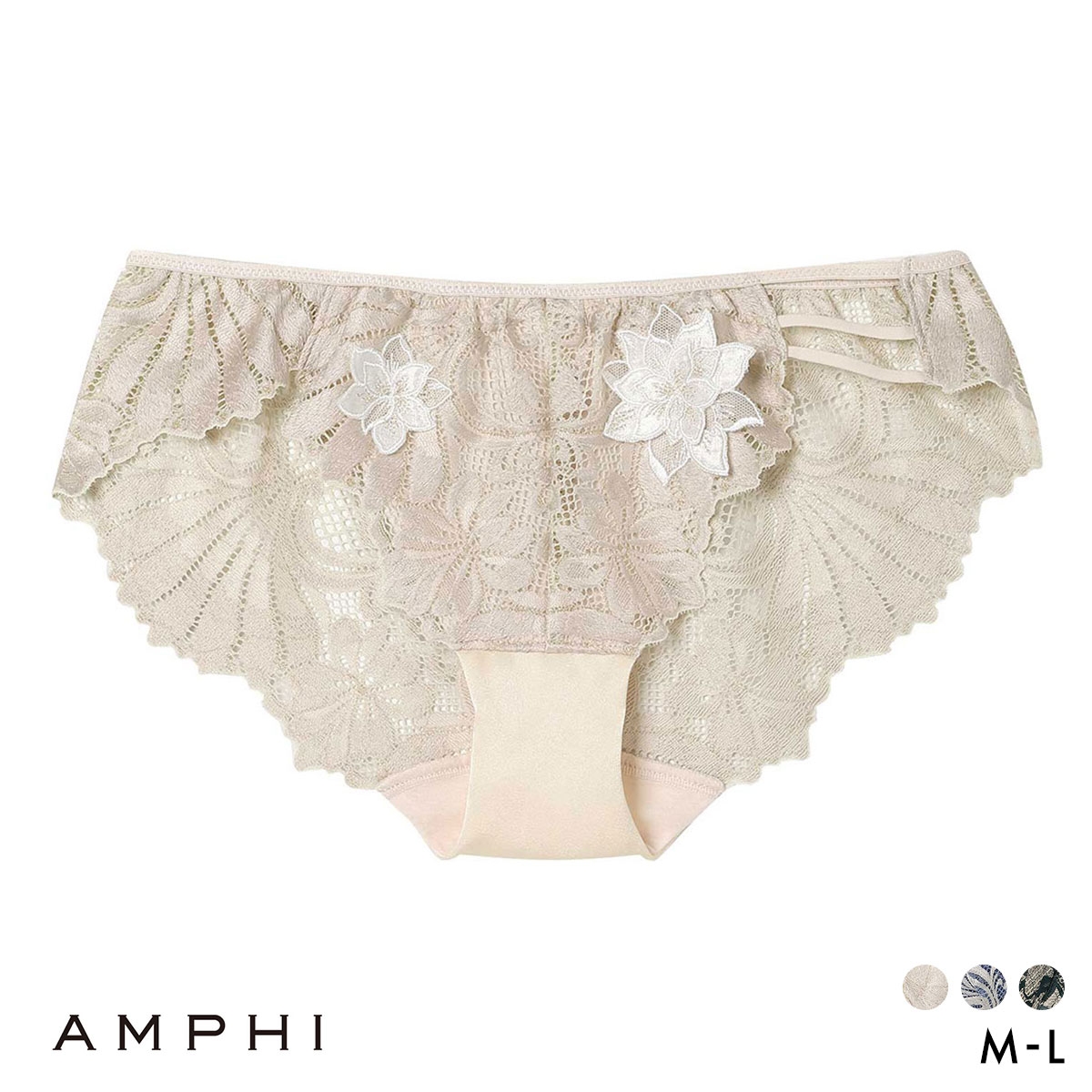 アンフィ リュクス ペアショーツ バックレース ストリング BYJ708シリーズ PYJ208 ML AMPHI