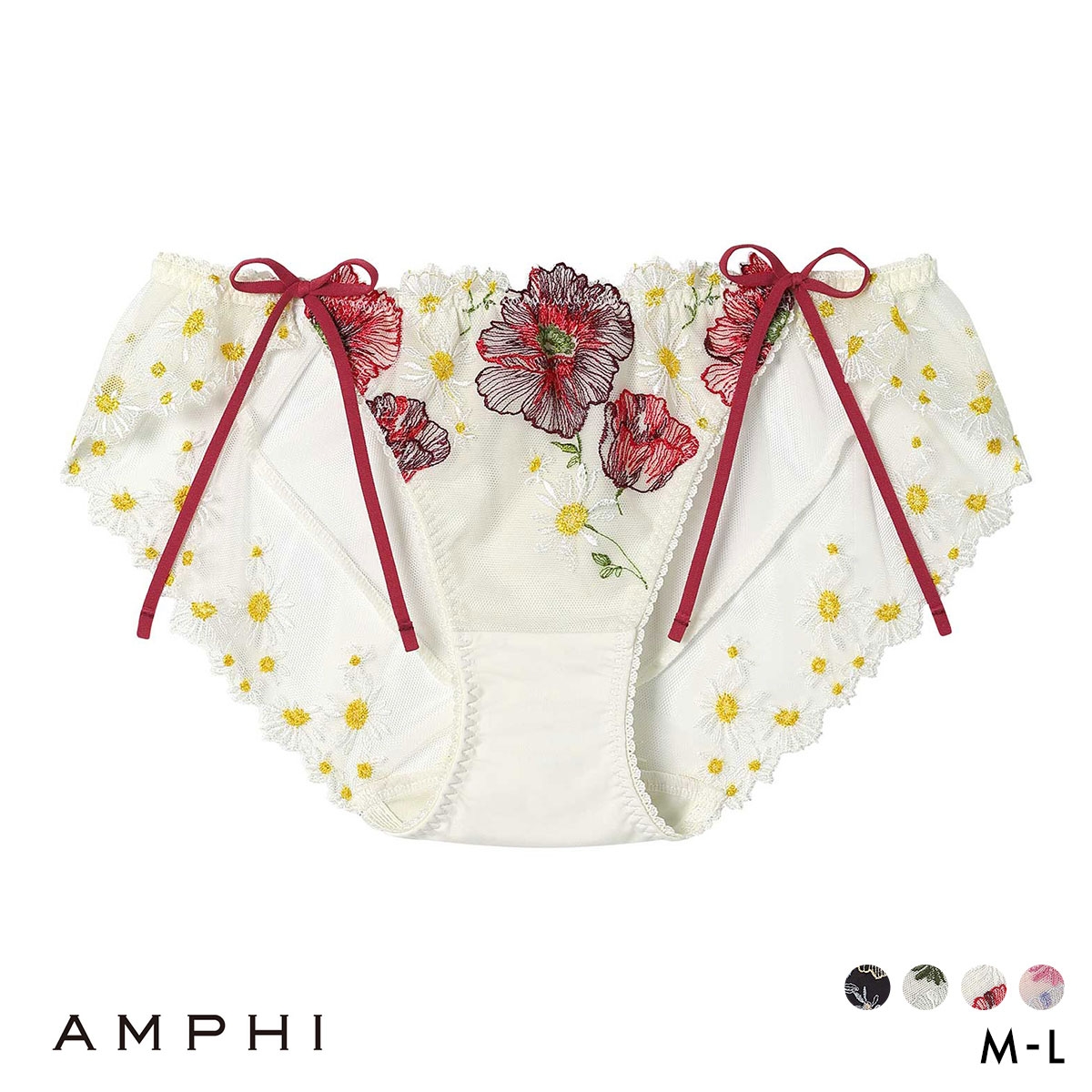 アンフィ グラマリッチ ペアショーツ サイドリボン バックレース PYJ209 BYJ309シリーズ AMPHI