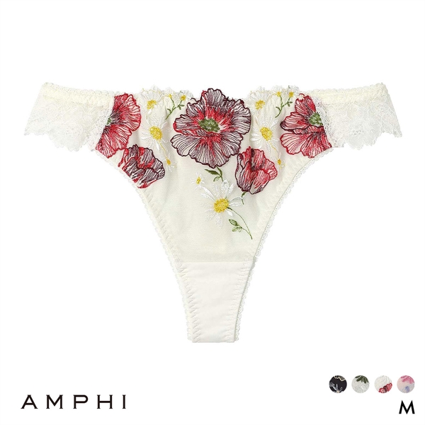 アンフィ グラマリッチ ペアショーツ Tバックショーツ バックレース PYJ509 BYJ309シリーズ AMPHI