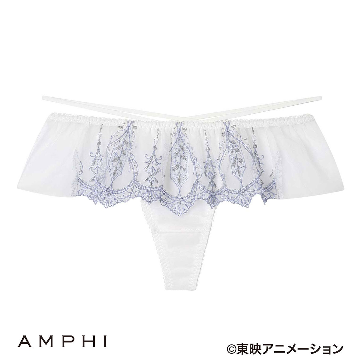 アンフィ ふたりはプリキュア×AMPHI グラマリッチ ペアショーツ Tバックショーツ PYJ514 BYJ314シリーズ 下着 AMPHI(WH-ホワイト-M)