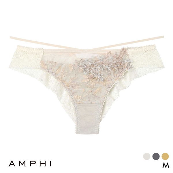 アンフィ リュクス ペアショーツ Tバックショーツ ソング バックレース M BYJ716シリーズ PYJ516 下着 AMPHI