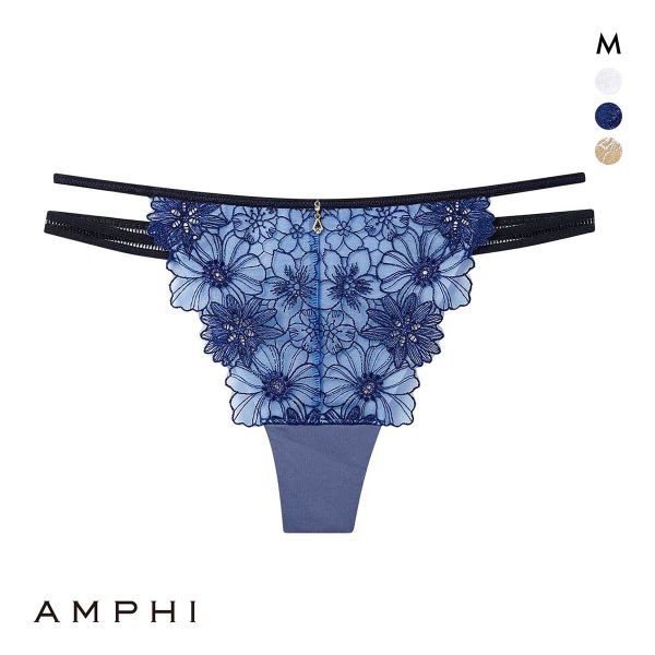 アンフィ ふわふわブラ ペアショーツ Tバックショーツ バックレース BYJ394シリーズ AMPHI