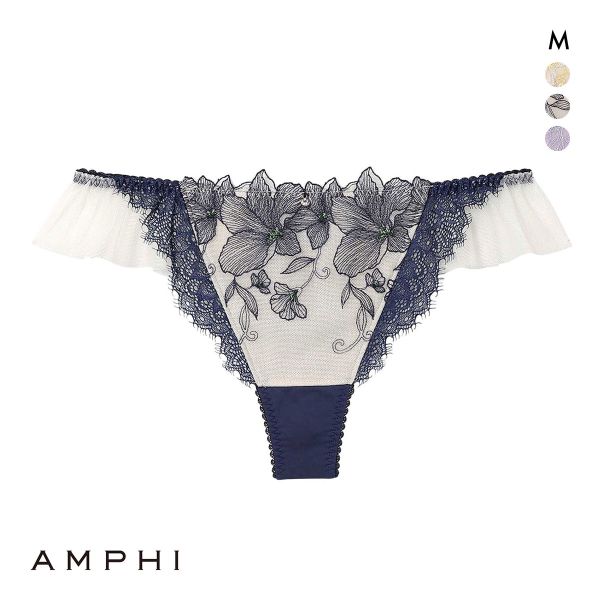 アンフィ グラマリッチ ペアショーツ Tバックショーツ バックレース チュール BYJ395シリーズ AMPHI
