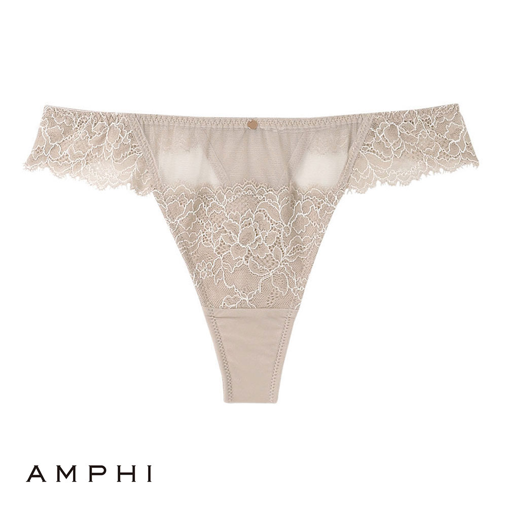 アンフィ AMPHI ブラレット ペアショーツ Tバックショーツ ソング BZM329シリーズ PZM529 単品(BE-ベージュ-M)